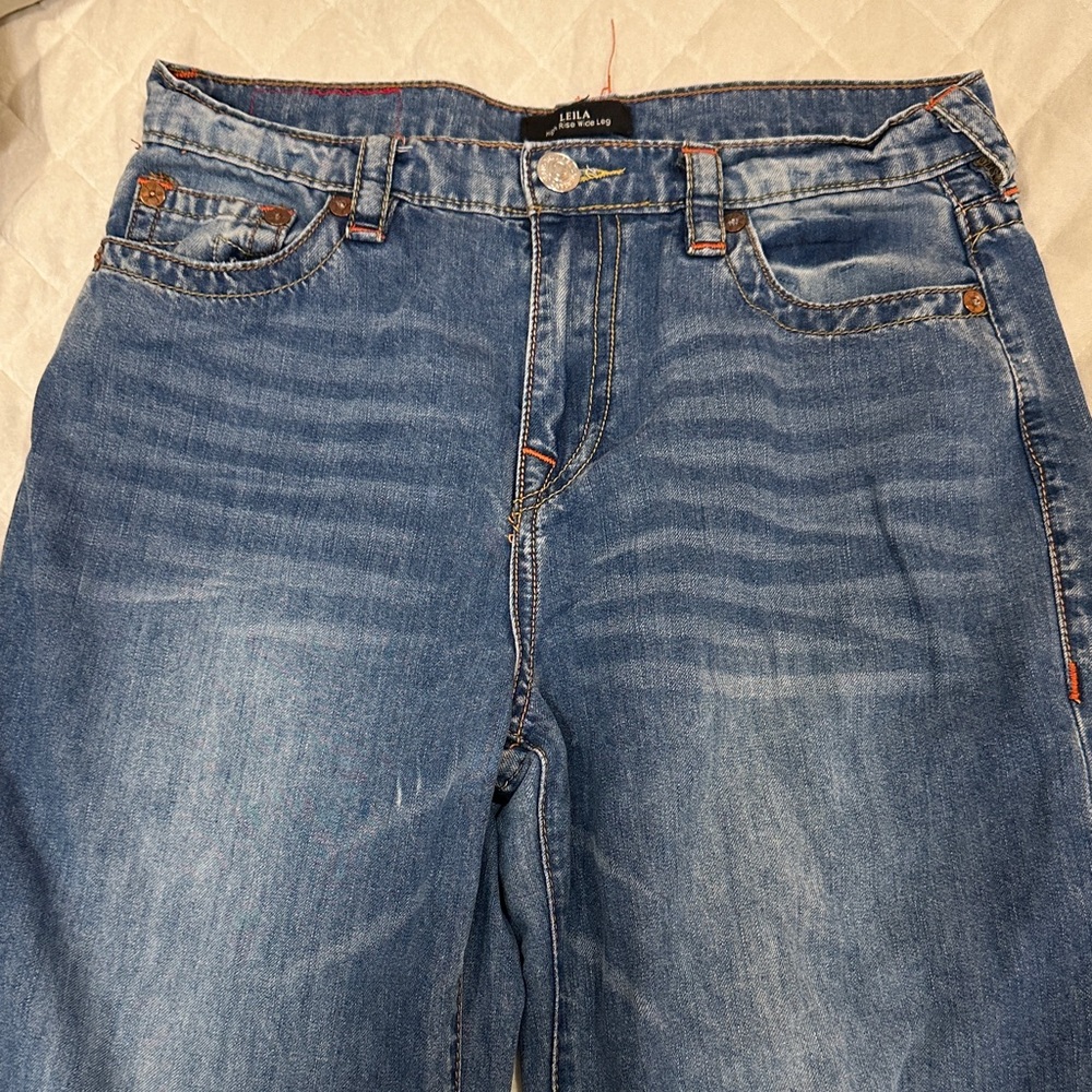 True Religion Blue Flare & Wide Leg Jeans
